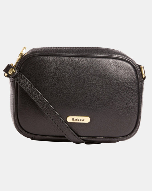 Barbour Daphne Womens Mini Leather Crossbody Bag - Black