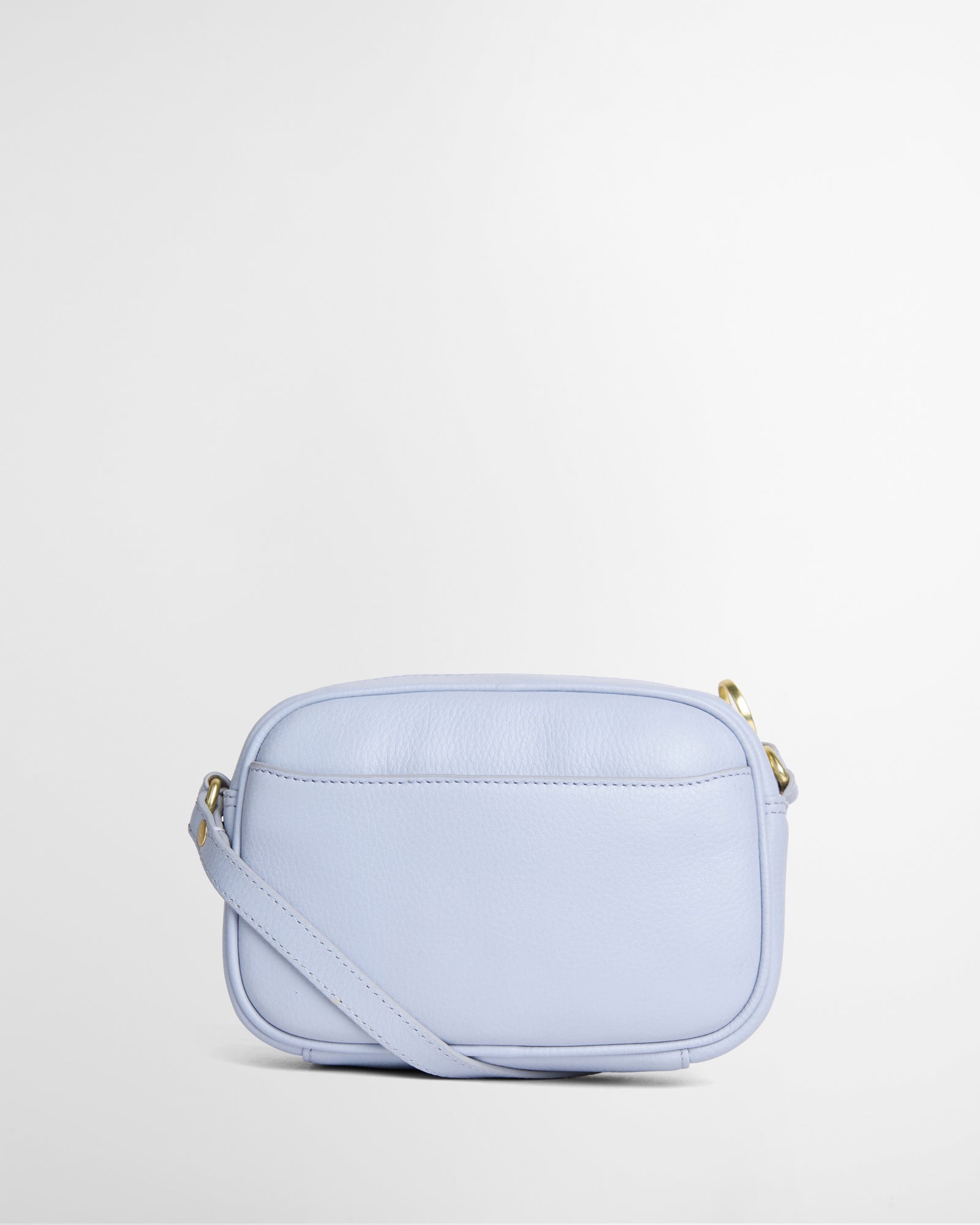 Barbour Daphne Womens Mini Leather Crossbody Bag - Zen Blue back