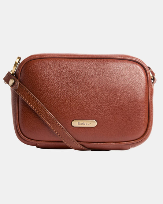 Barbour Daphne Womens Mini Leather Crossbody Bag - Brown
