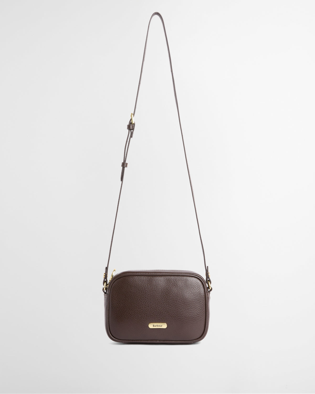 Barbour Daphne Womens Mini Leather Crossbody Bag - Rustic Brown