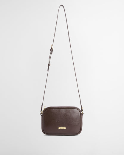 Barbour Daphne Womens Mini Leather Crossbody Bag - Rustic Brown