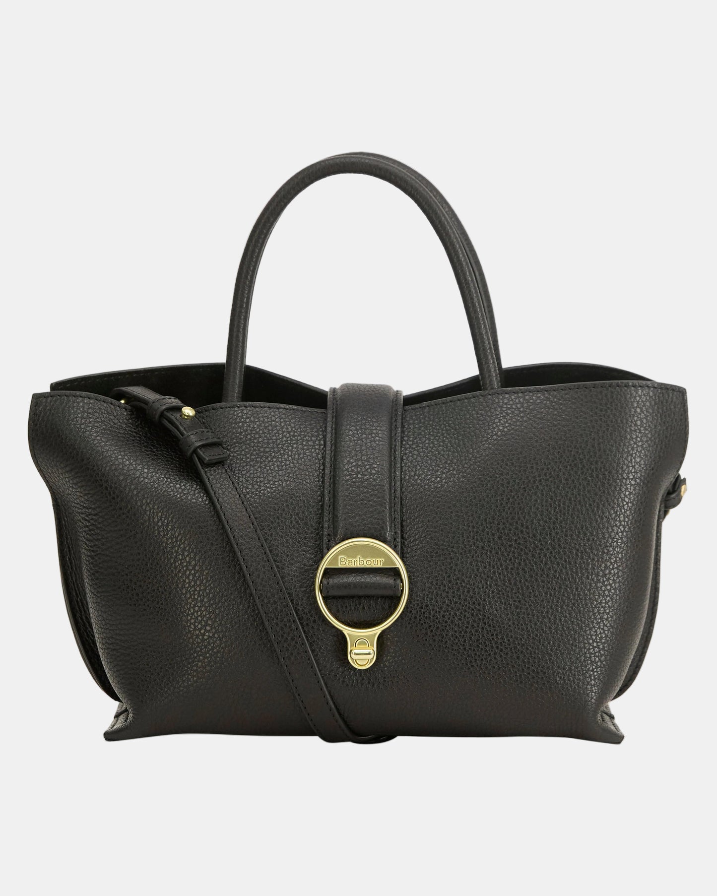 Barbour Alder Womens Mini Leather Tote Bag - Black | CHO | Designer Womens Tote Bags