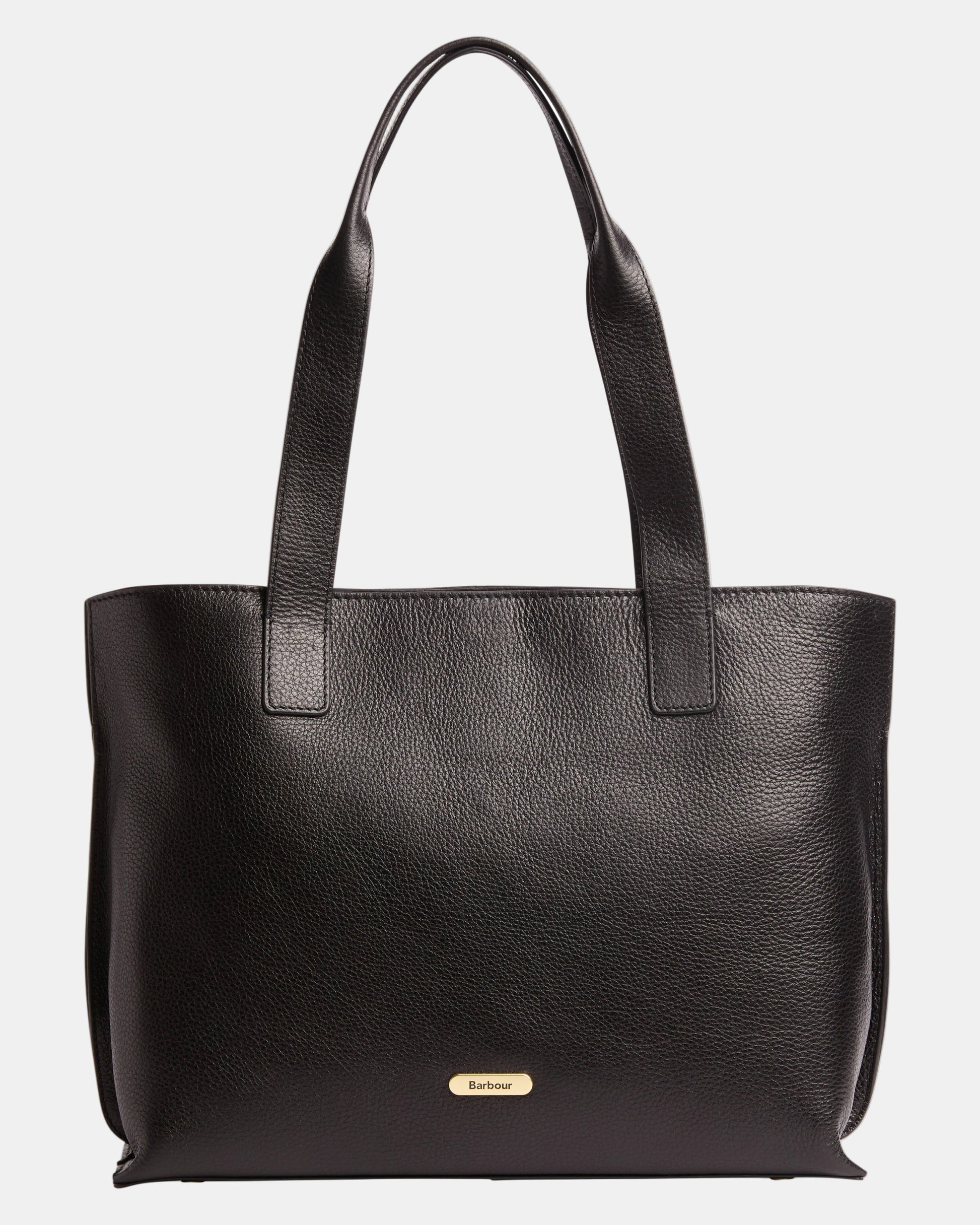 Barbour Alder Womens Large Leather Tote Bag - Black | CHO | Designer Womens Tote Bags
