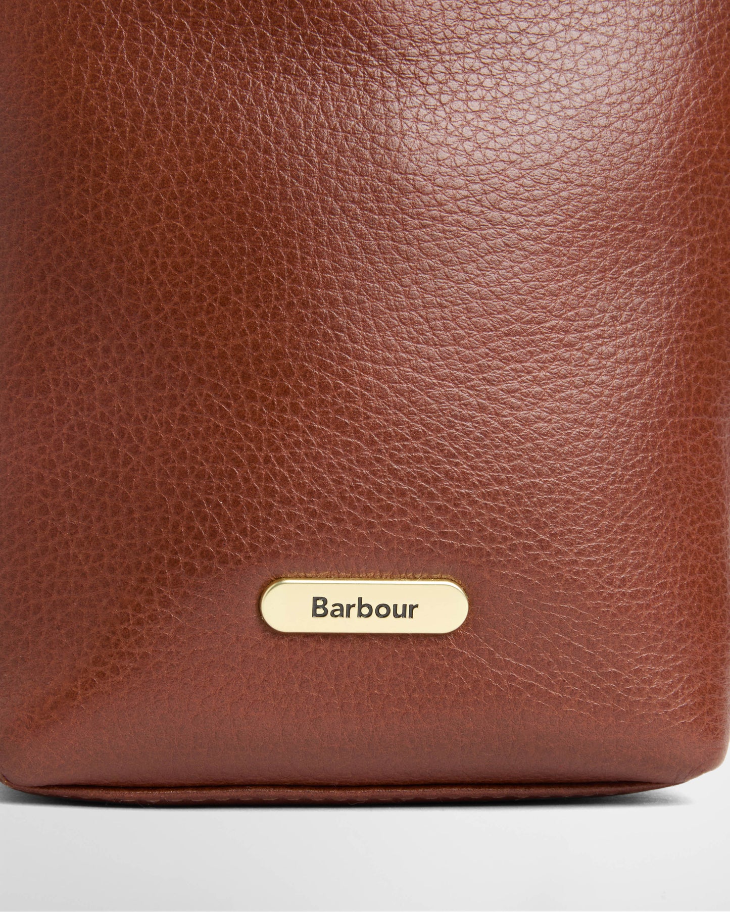 Barbour Cedar Womens Mini Leather Bucket Bag - Brown | CHO | Designer Womens Bucket Bags
