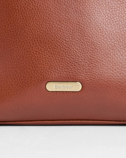 Barbour Cedar Womens Large Leather Bucket Bag - Brown | CHO | Designer Womens Bucket Bags