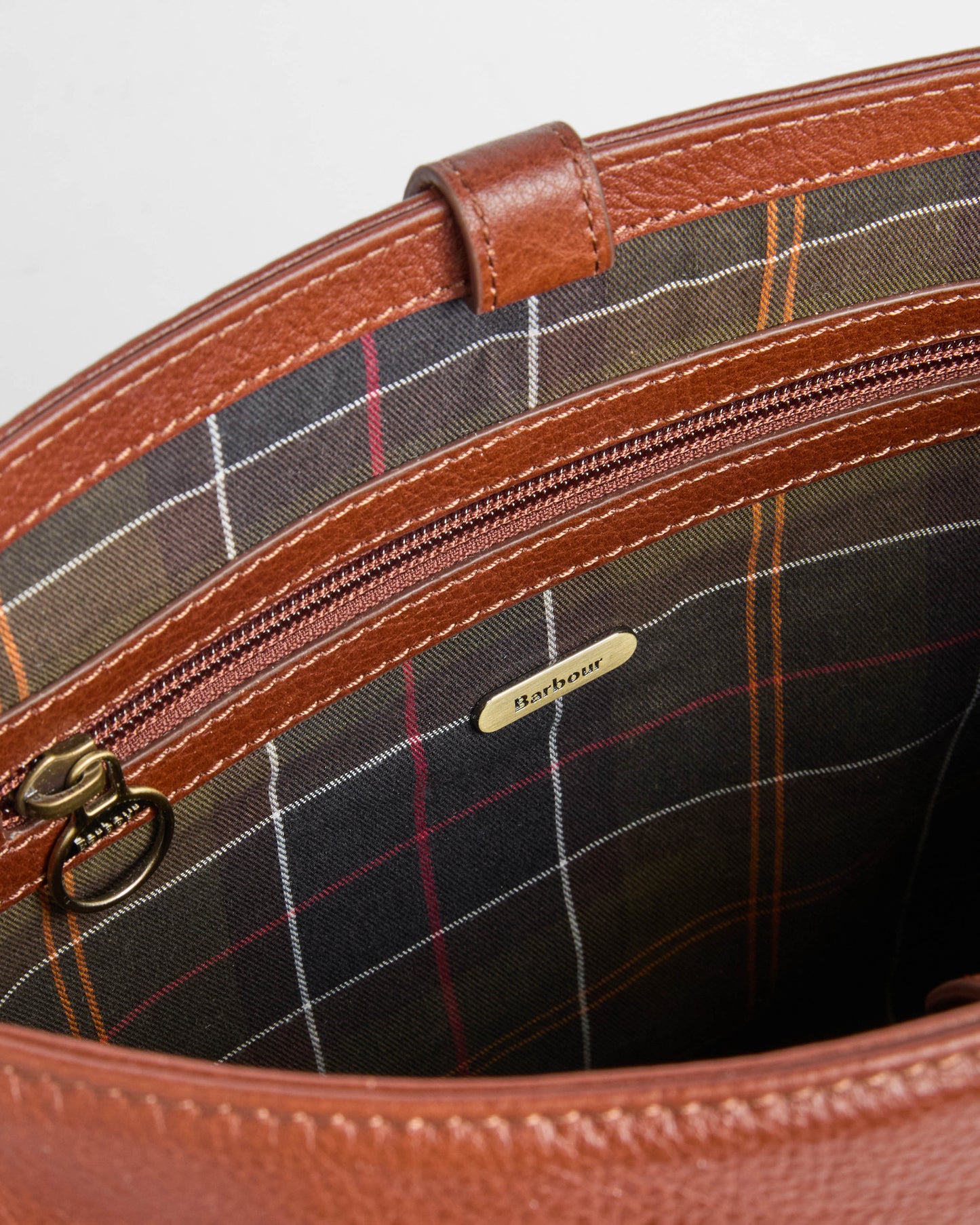 Barbour Cedar Womens Large Leather Bucket Bag - Brown | CHO | Designer Womens Bucket Bags