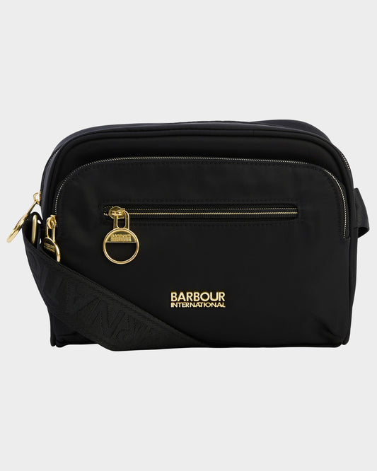 Barbour International Qualify Slim Womens Crossbody Bag - Black