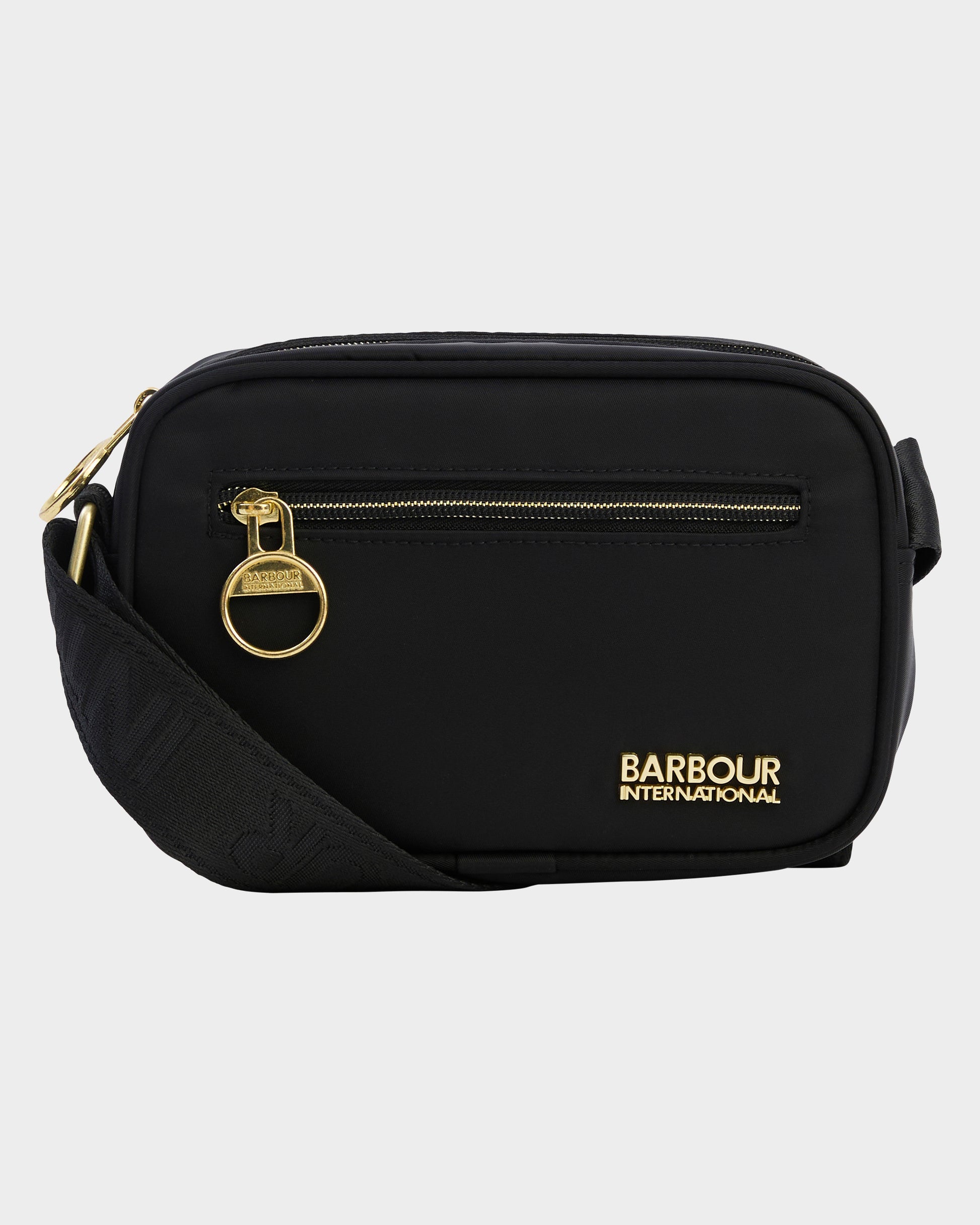 Barbour International Qualify Womens Mini Crossbody Bag - Black | CHO | Designer Womens Cross Body Bags