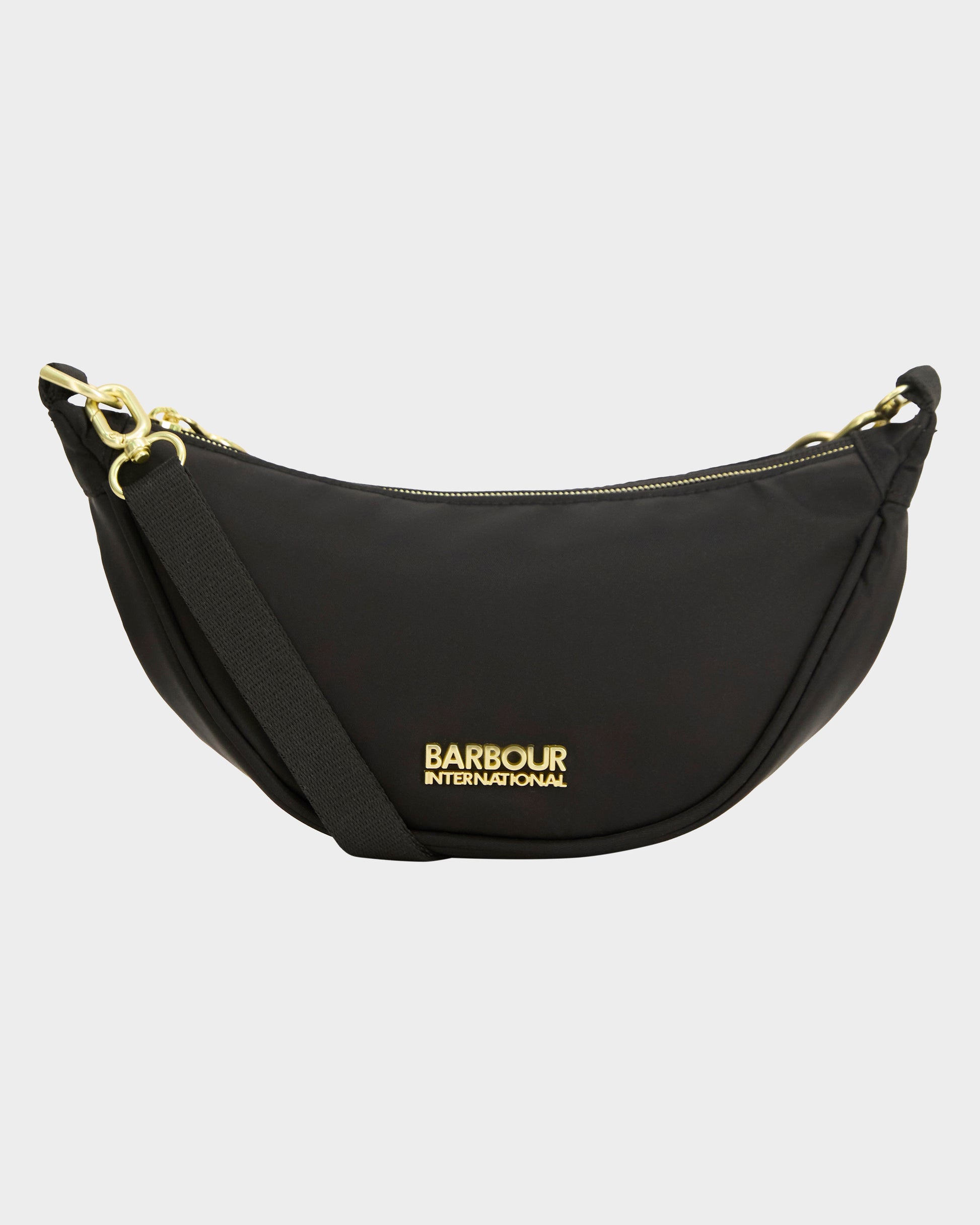 Barbour International Qualify Womens Micro Sling Bag - Black | CHO | Designer Womens Sling Bags
