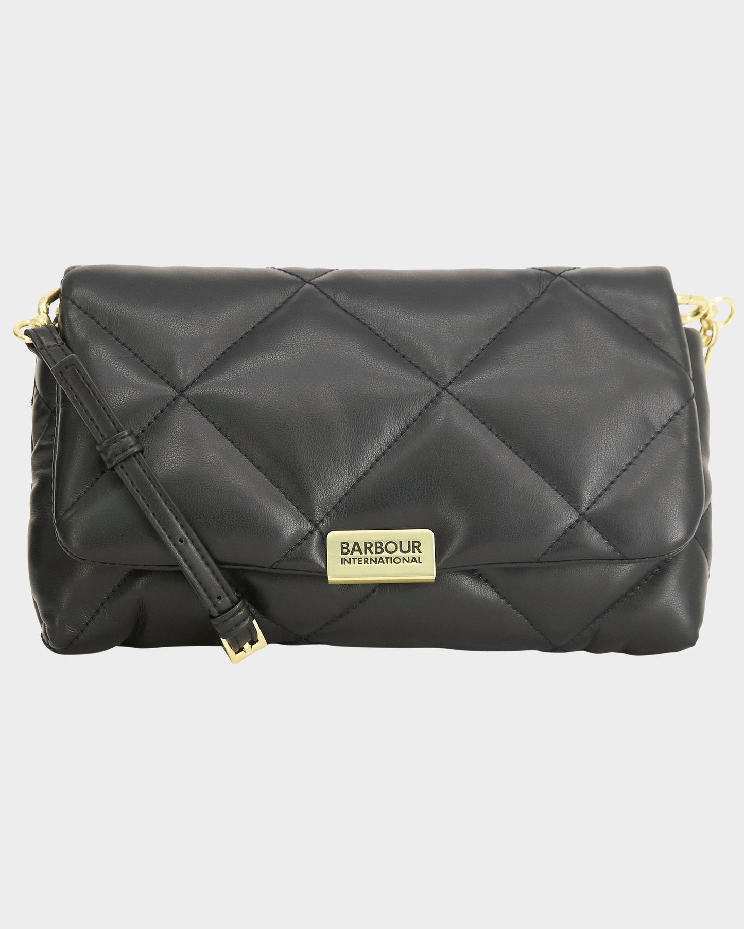 Barbour International Womens Soft Quilt Crossbody Bag - Black | CHO | Designer Womens Cross Body Bags