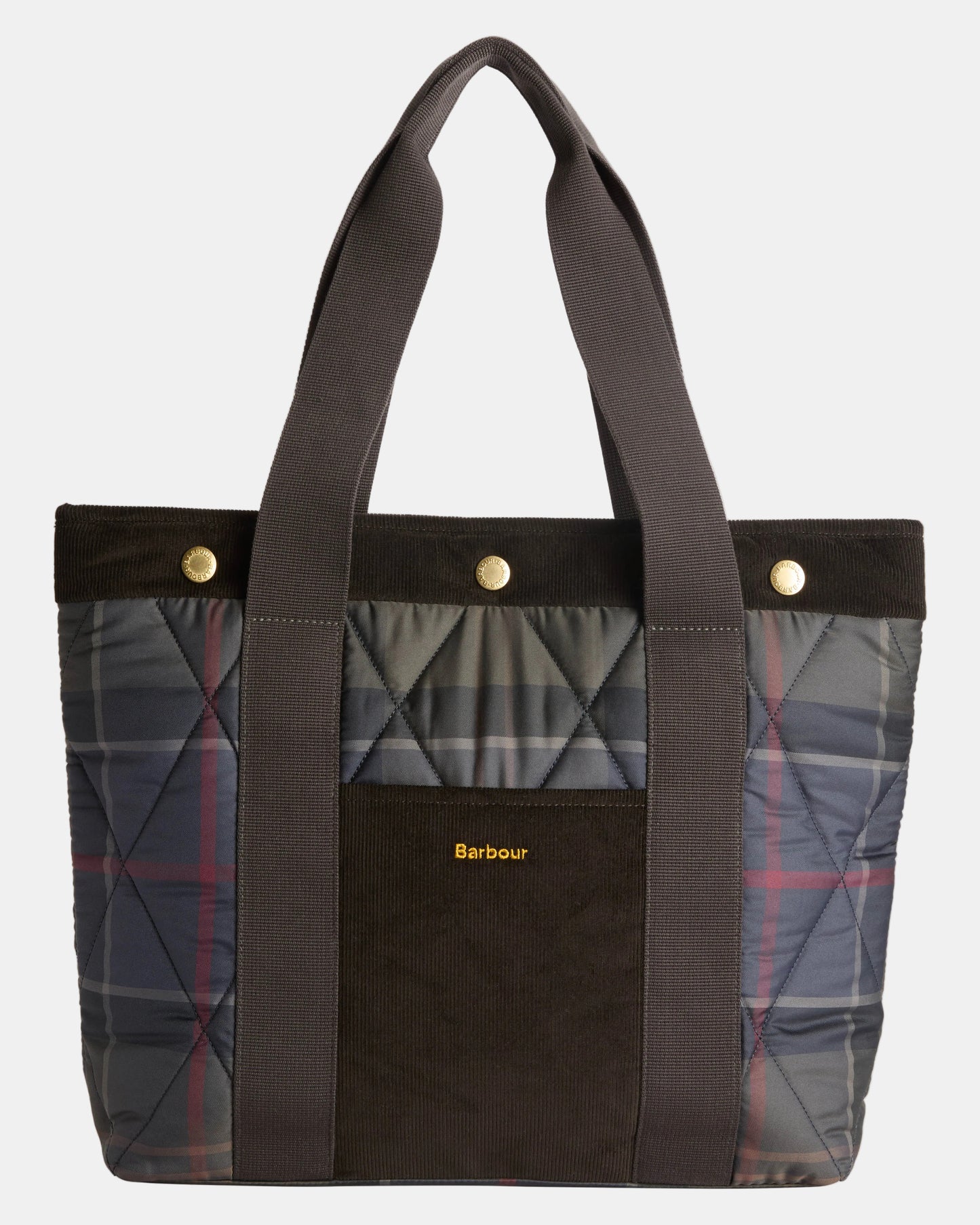 Barbour Healy Womens Tartan Tote Bag - Shadow Classic Tartan | CHO | Designer Womens Tote Bags