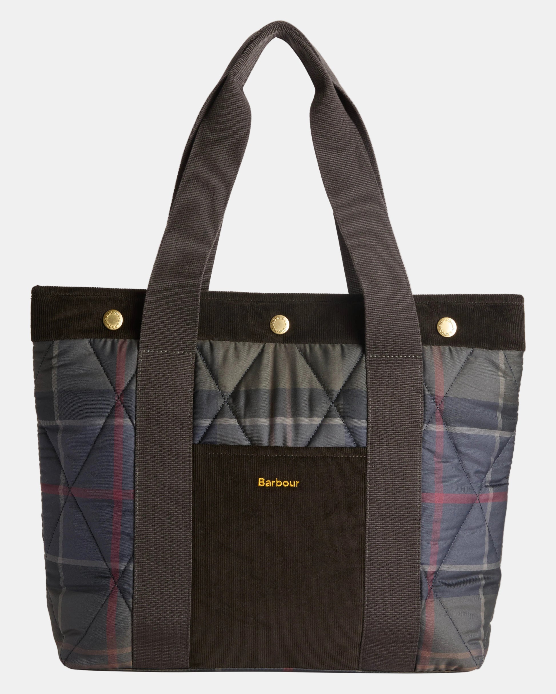 Barbour Healy Womens Tartan Tote Bag - Shadow Classic Tartan | CHO | Designer Womens Tote Bags