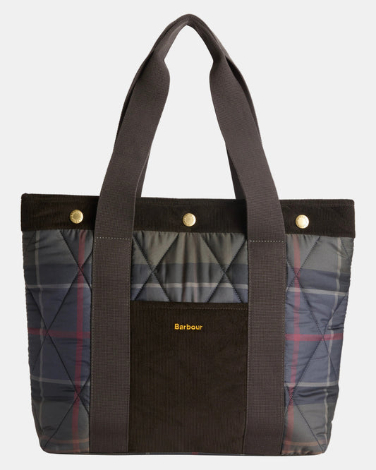 Barbour Healy Womens Tartan Tote Bag - Shadow Classic Tartan
