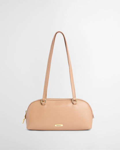 Barbour Viola Womens Barrel Shoulder Bag - Toffee front