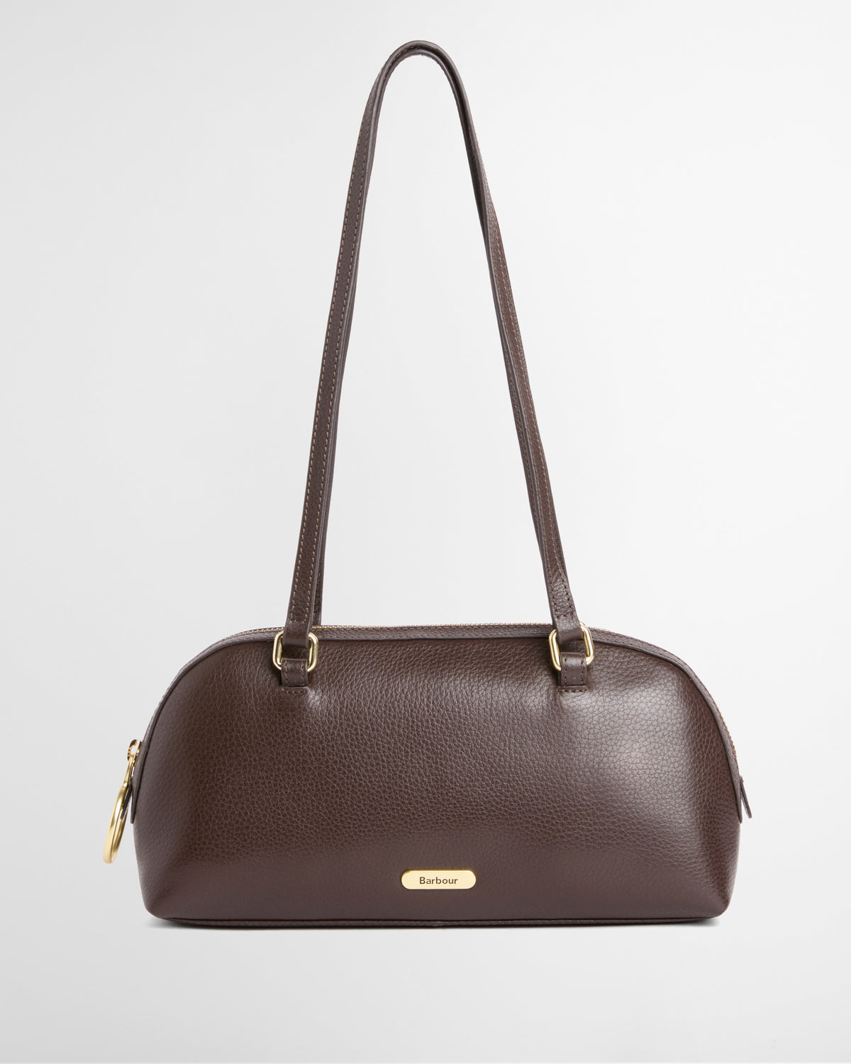 Barbour Viola Womens Barrel Shoulder Bag - Rustic Brown front