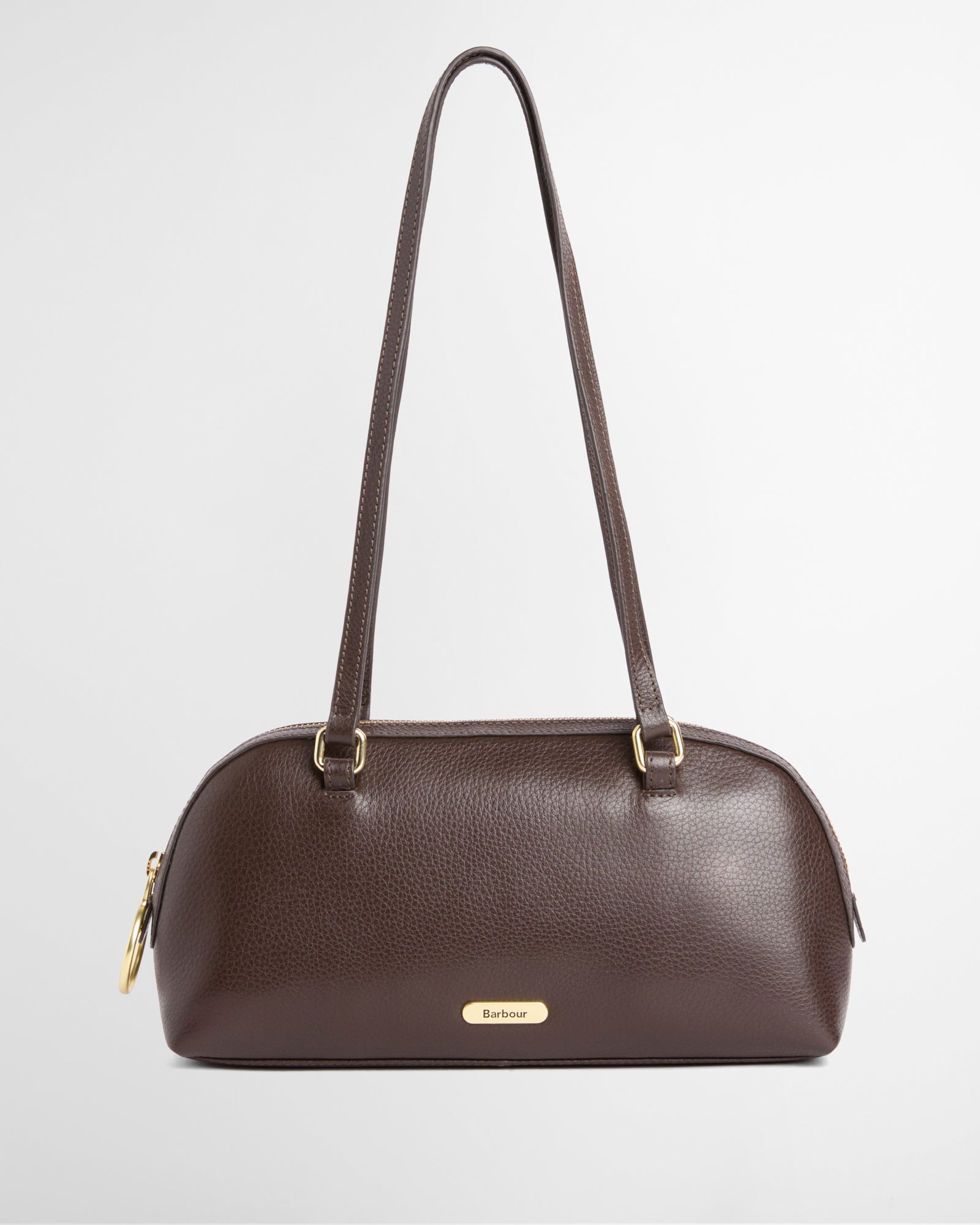 Barbour Viola Womens Barrel Shoulder Bag - Rustic Brown front