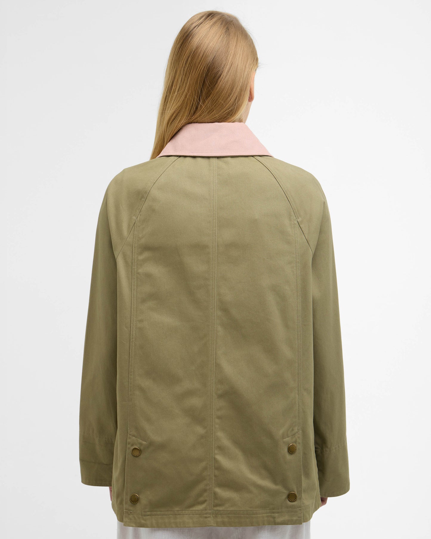 Barbour Modern Beadnell Womens Casual Jacket - Bleached Olive/Ancient/Gardenia | CHO | Designer Womens Jackets
