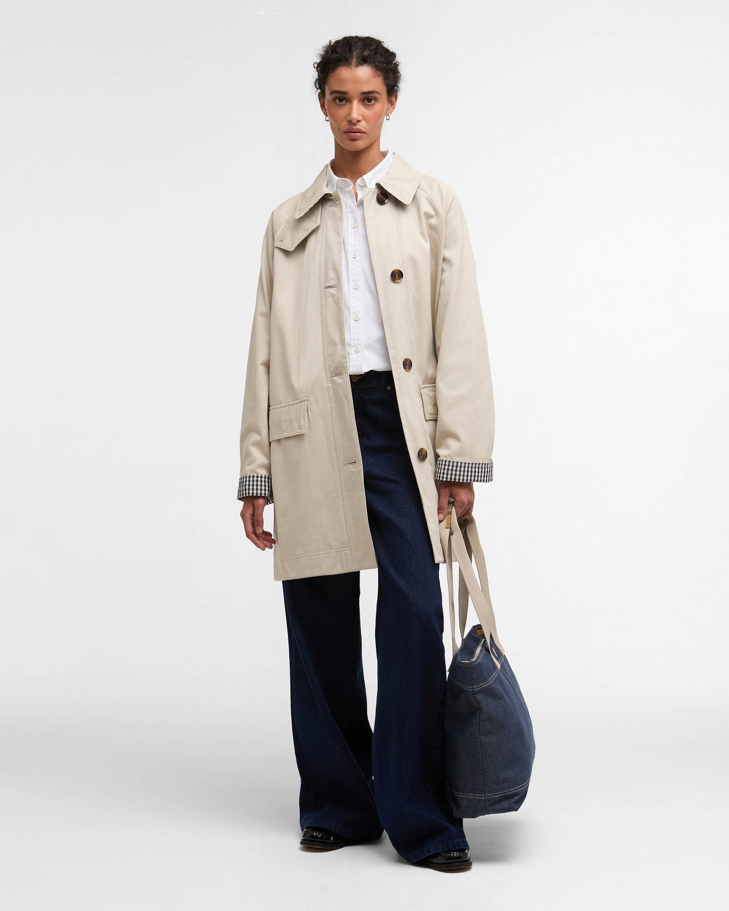 Barbour Gabby Car Womens Casual Coat - Mist | CHO | Designer Womens Jackets