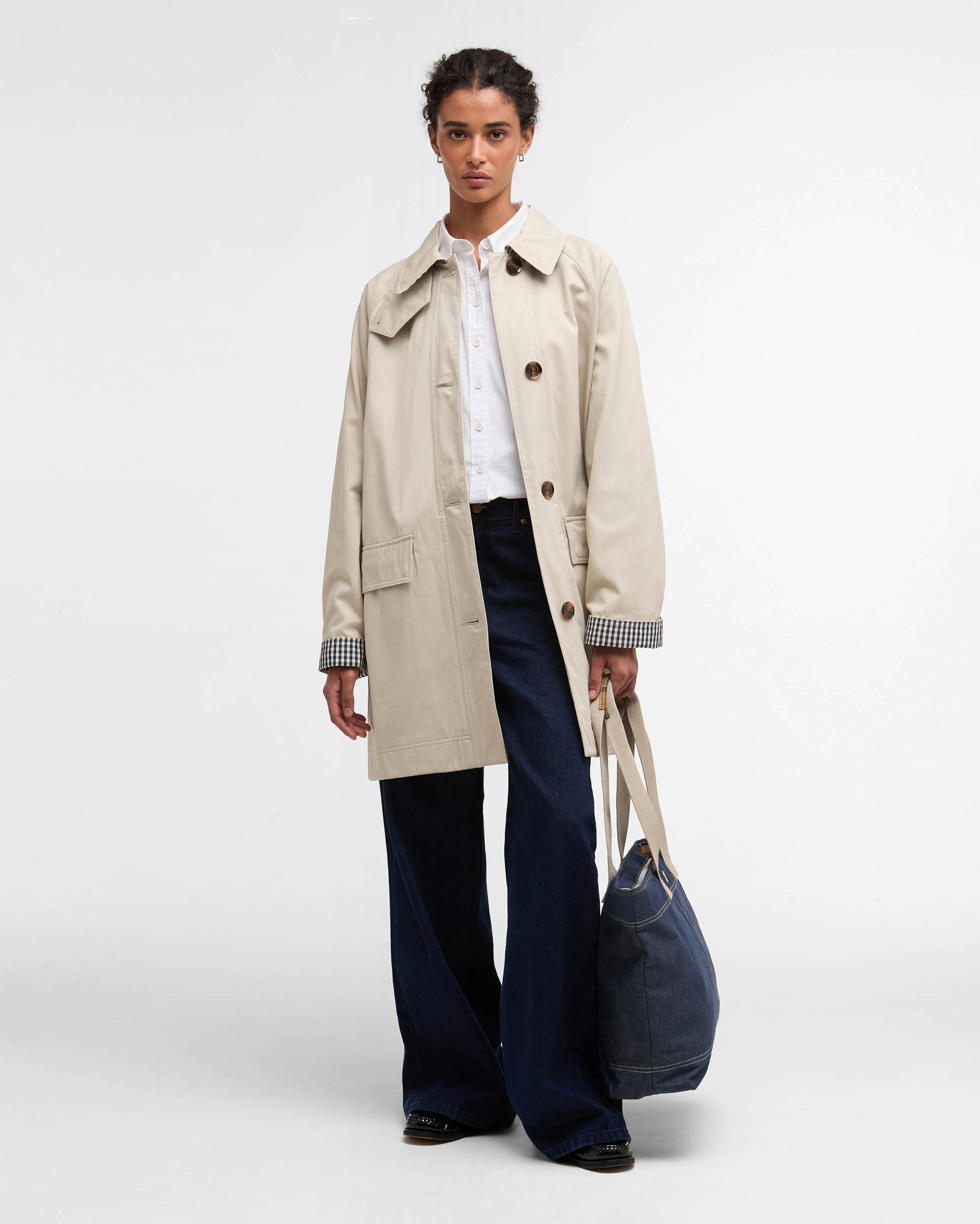 Barbour Gabby Car Womens Casual Coat - Mist | CHO | Designer Womens Jackets
