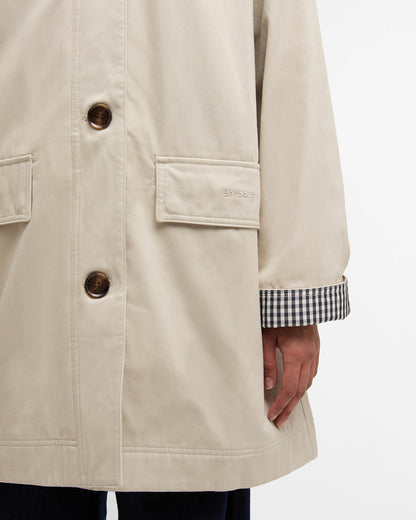 Barbour Gabby Car Womens Casual Coat - Mist | CHO | Designer Womens Jackets