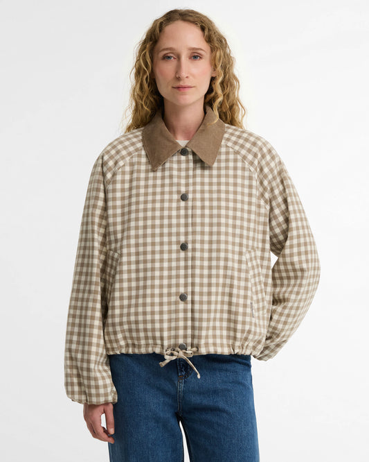 Barbour Ovingham Womens Casual Jacket - Sand Neutral | CHO | Designer Womens Jackets