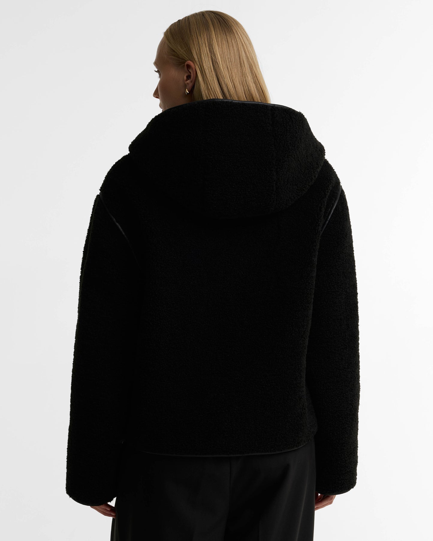 Barbour International Ramona Womens Fleece Casual Jacket - Black