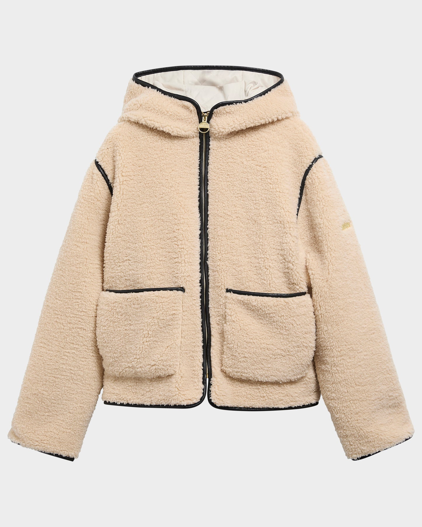 Barbour International Ramona Womens Fleece Casual Jacket - Jasmine/Black | CHO | Designer Womens Fleece Jackets