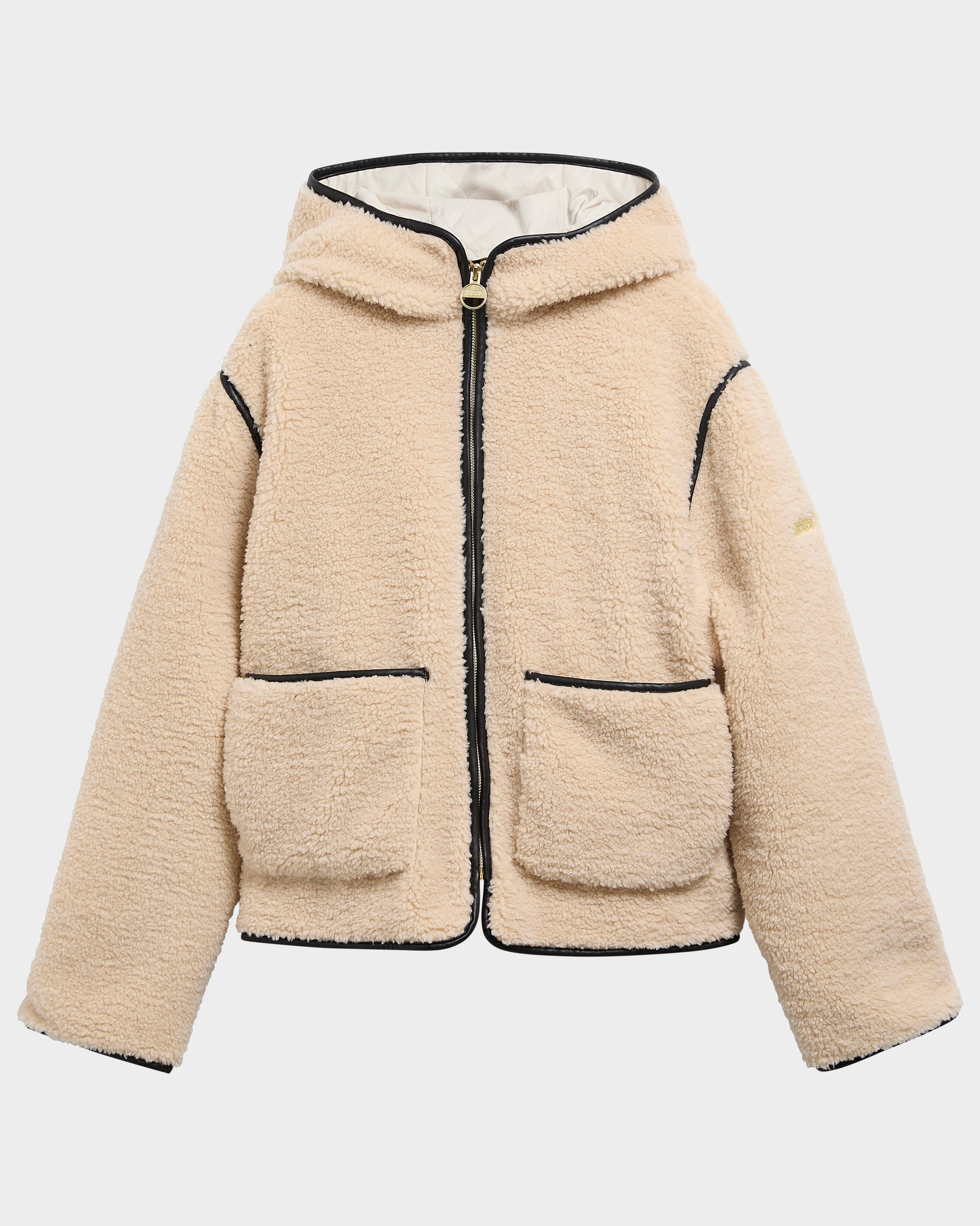 Barbour International Ramona Womens Fleece Casual Jacket - Jasmine/Black | CHO | Designer Womens Fleece Jackets