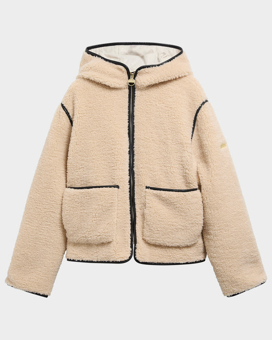 Barbour International Ramona Womens Fleece Casual Jacket - Jasmine/Black