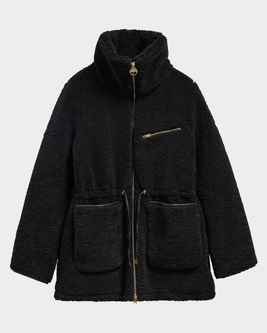 Barbour International Kemora Womens Fleece Casual Jacket - Black