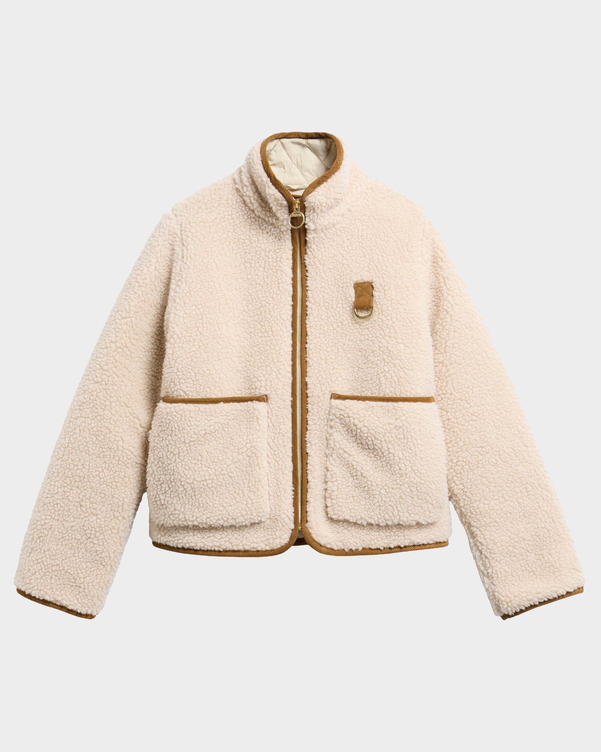 Barbour Elenora Womens Casual Fleece Jacket - Ecru | CHO | Designer Womens Fleece Jackets