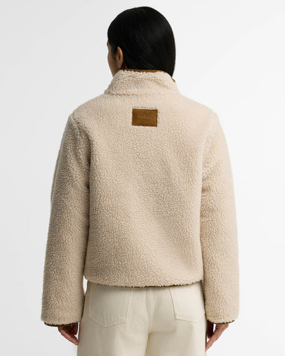 Barbour Elenora Womens Casual Fleece Jacket - Ecru | CHO | Designer Womens Fleece Jackets