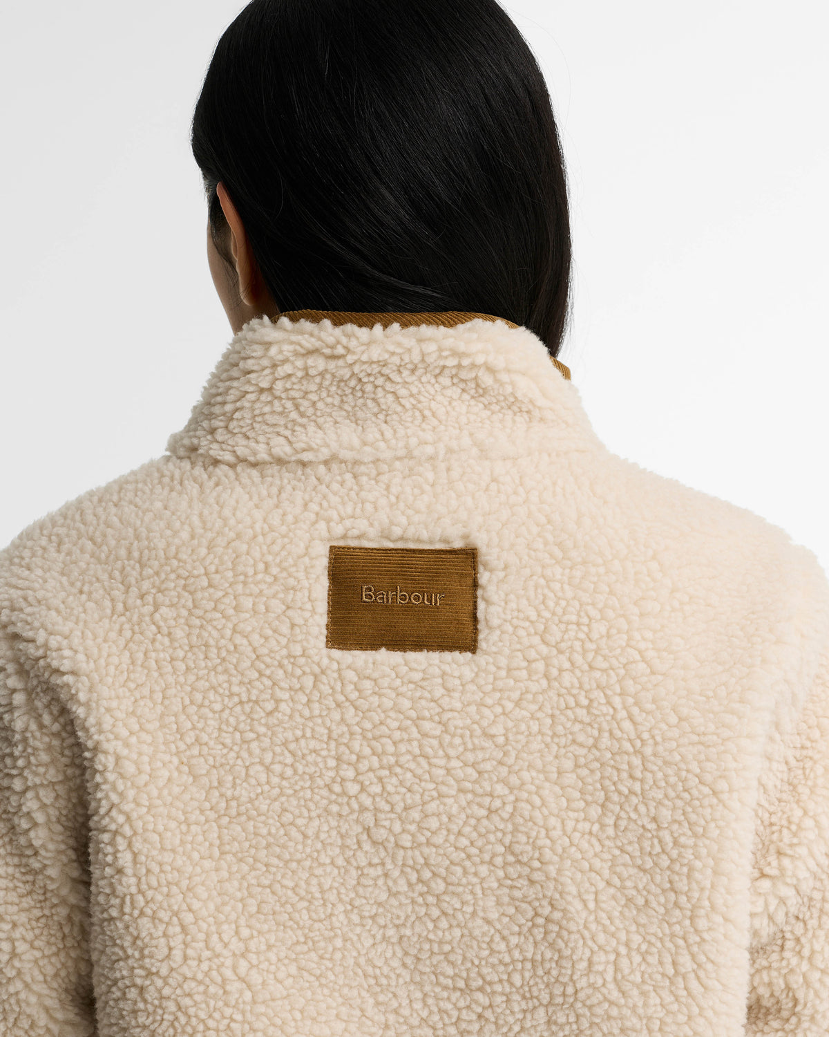 Barbour Elenora Womens Casual Fleece Jacket - Ecru | CHO | Designer Womens Fleece Jackets