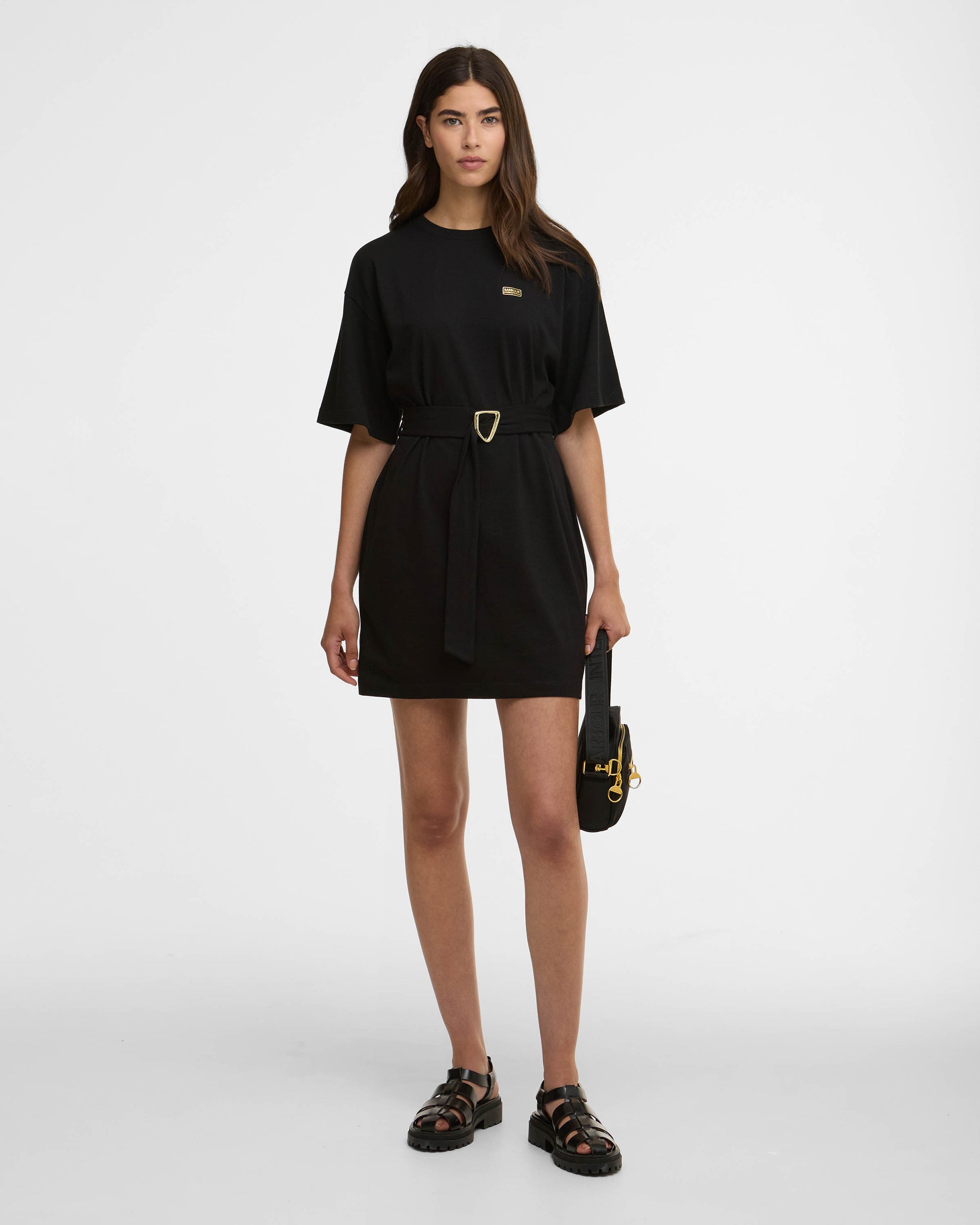 Barbour International Uma Womens Mini Dress - Black | CHO | Designer Womens Mini Dresses