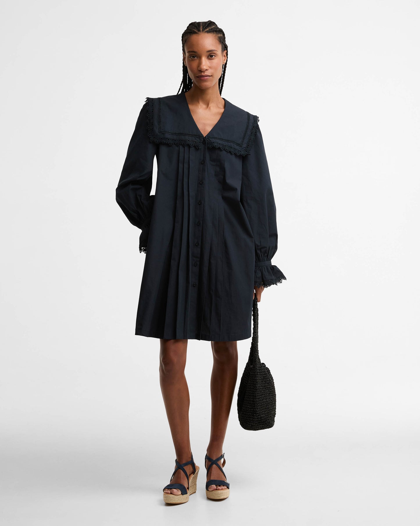 Barbour Tisbury Womens Mini Dress - Dark Navy