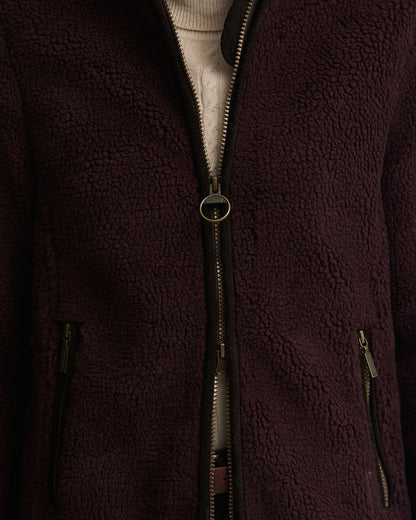 Barbour Lavenham Fleece Womens Jacket - Fig | CHO | Designer Womens Coats & Jackets
