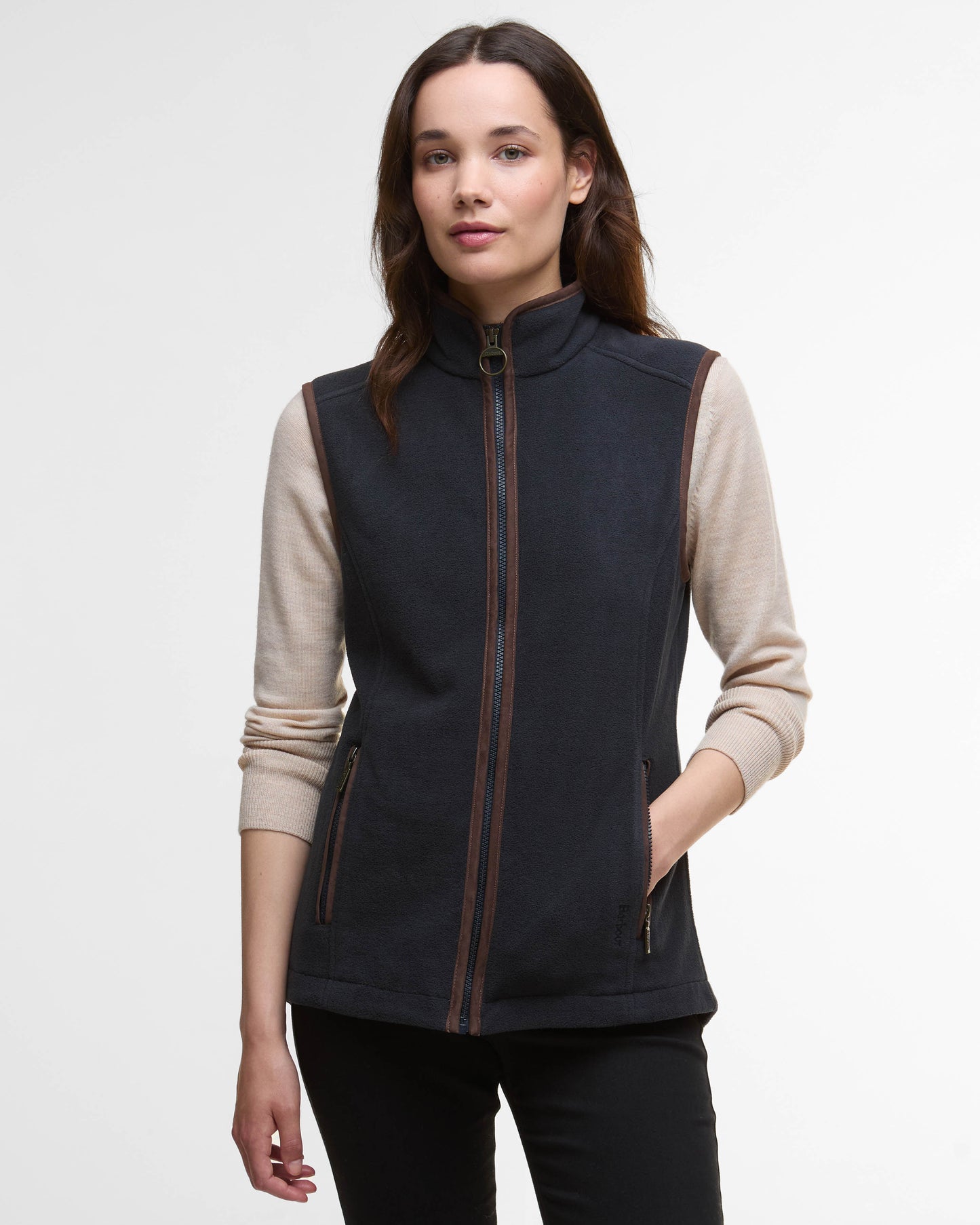 Barbour Womens Country Gilet - Navy | CHO | Designer Womens Fleece Gilets