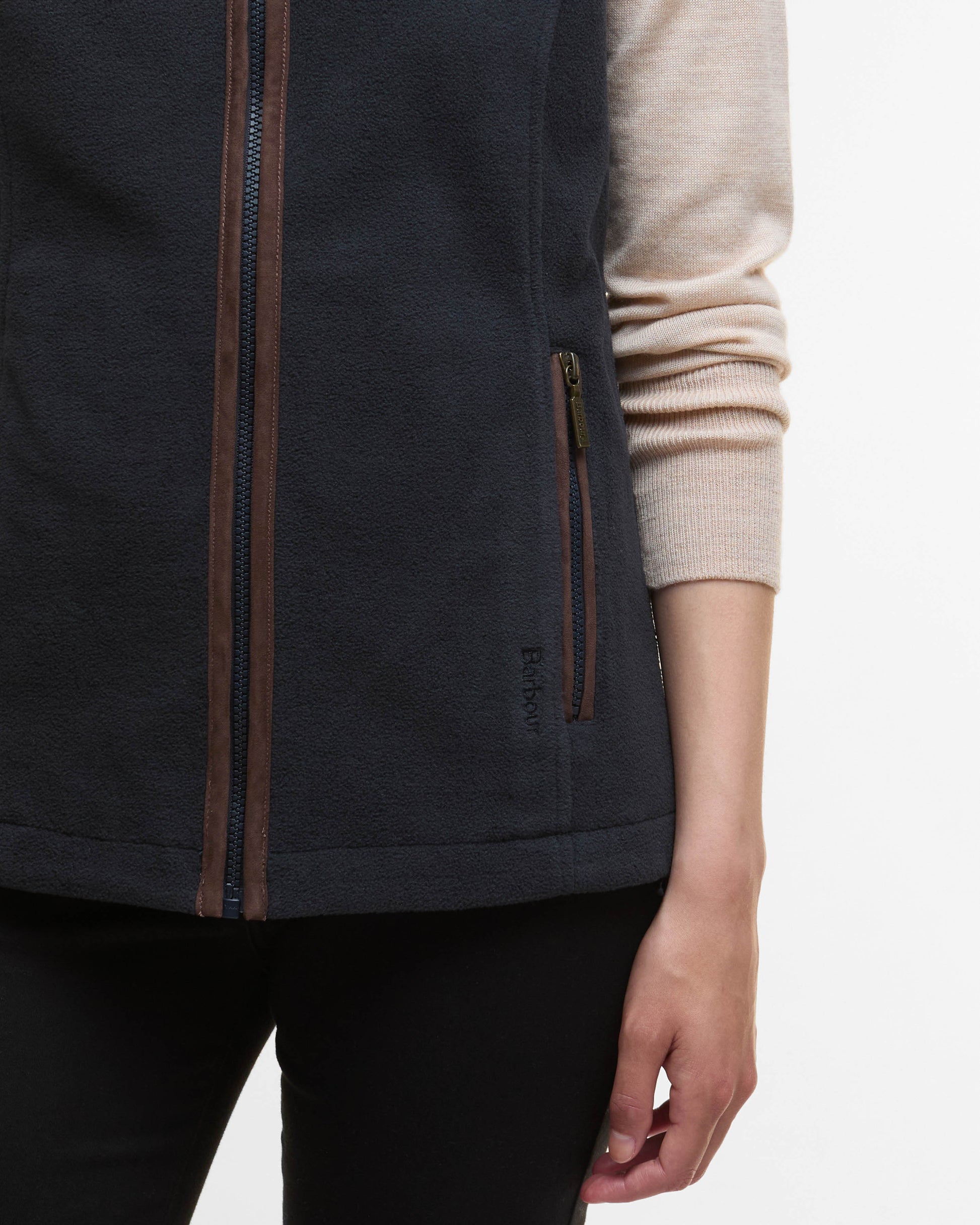 Barbour Womens Country Gilet - Navy | CHO | Designer Womens Fleece Gilets