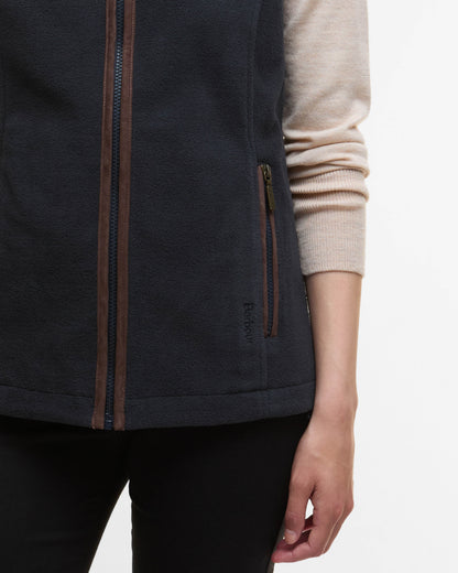 Barbour Womens Country Gilet - Navy | CHO | Designer Womens Fleece Gilets
