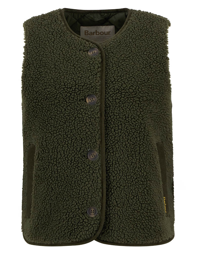 Barbour Luciana Womens Fleece Gilet - Olive