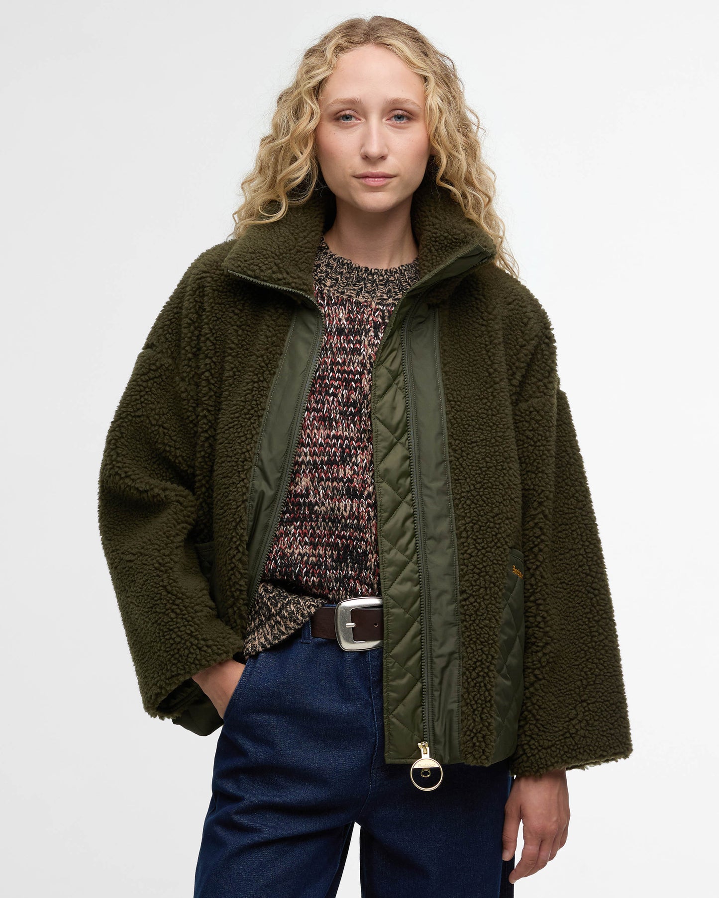 Barbour Brawby Womens Fleece - Olive