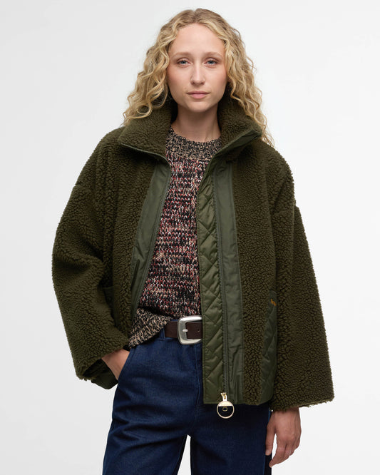 Barbour Brawby Womens Fleece - Olive