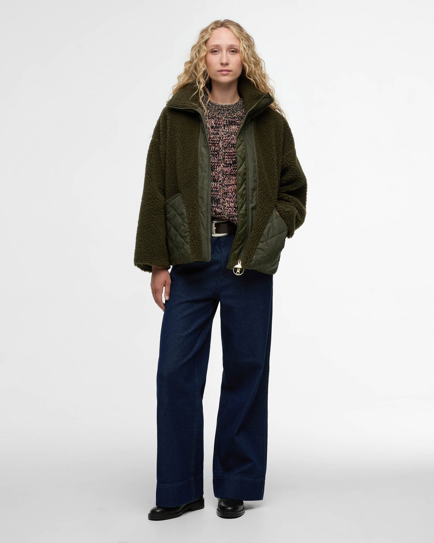 Barbour Brawby Womens Fleece - Olive