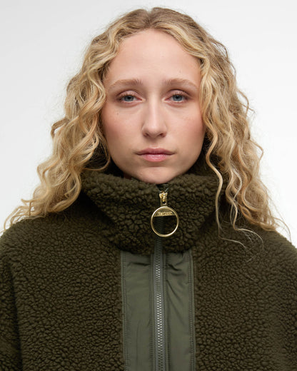 Barbour Brawby Womens Fleece - Olive