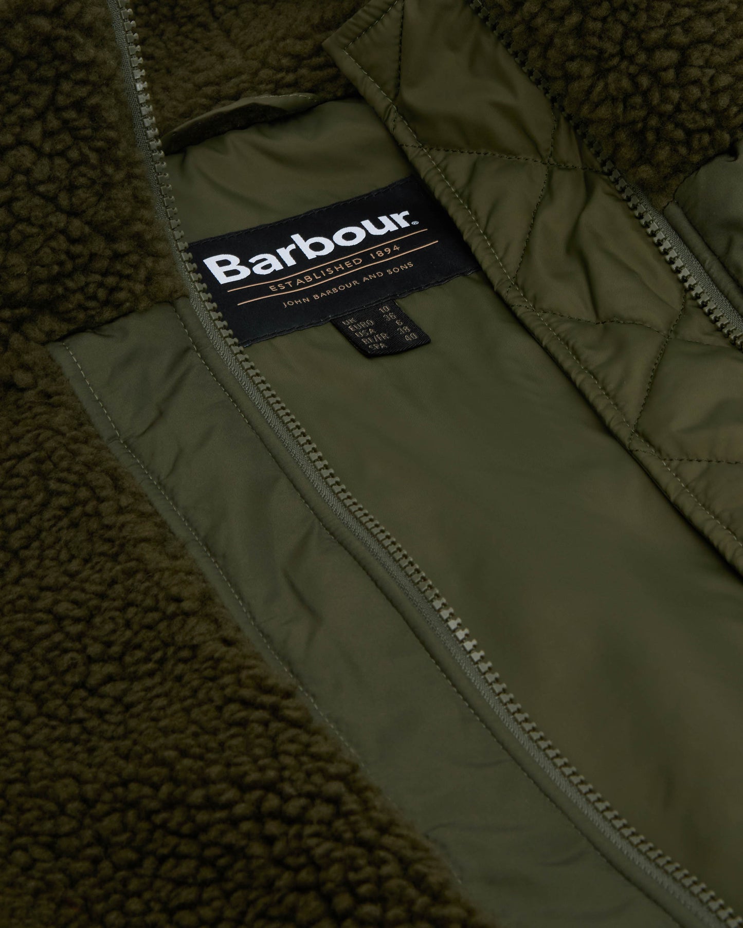Barbour Brawby Womens Fleece - Olive