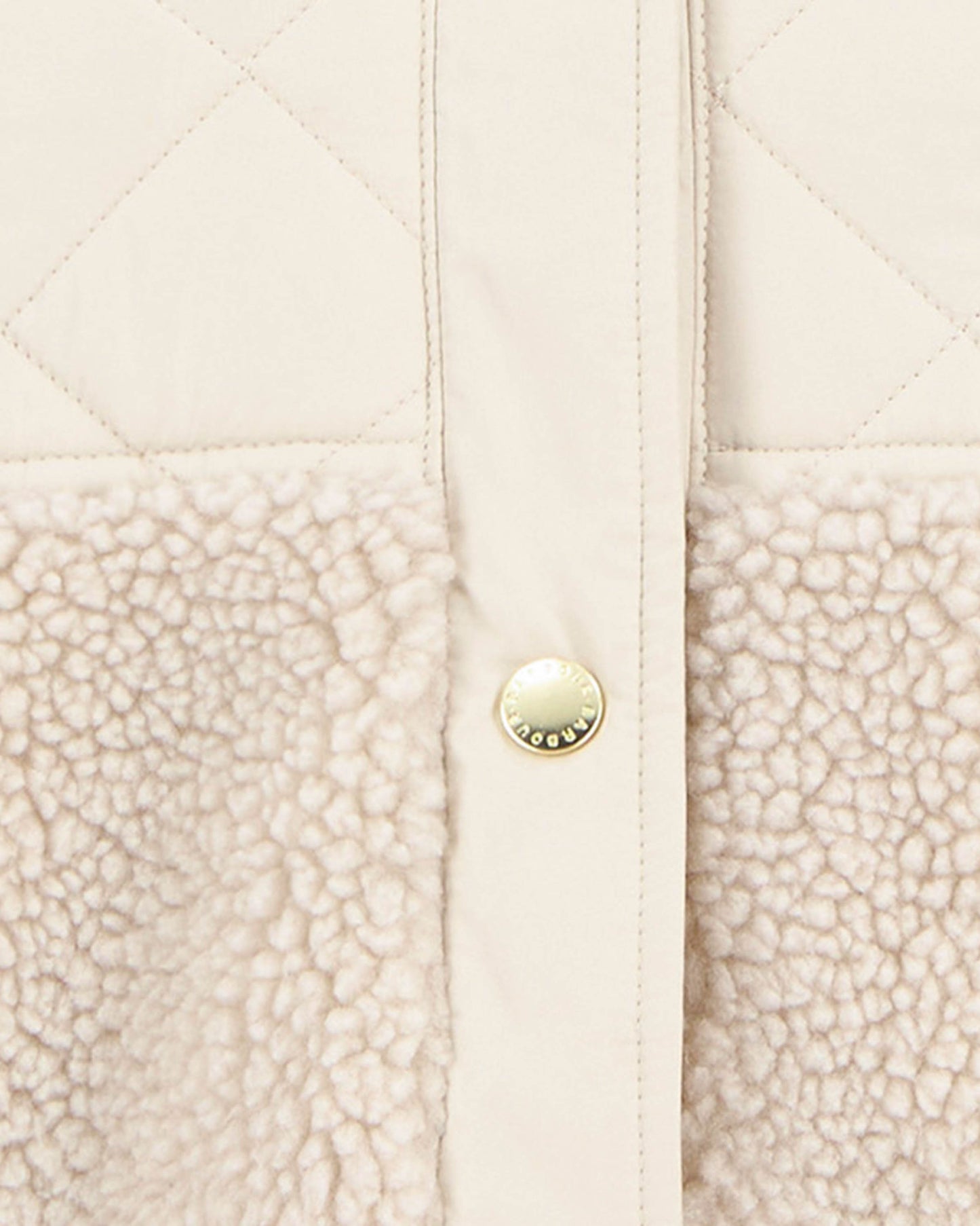 Barbour Wetherby Womens Fleece - Oatmeal/Silver Cloud