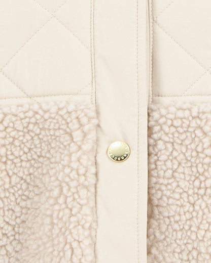 Barbour Wetherby Womens Fleece - Oatmeal/Silver Cloud