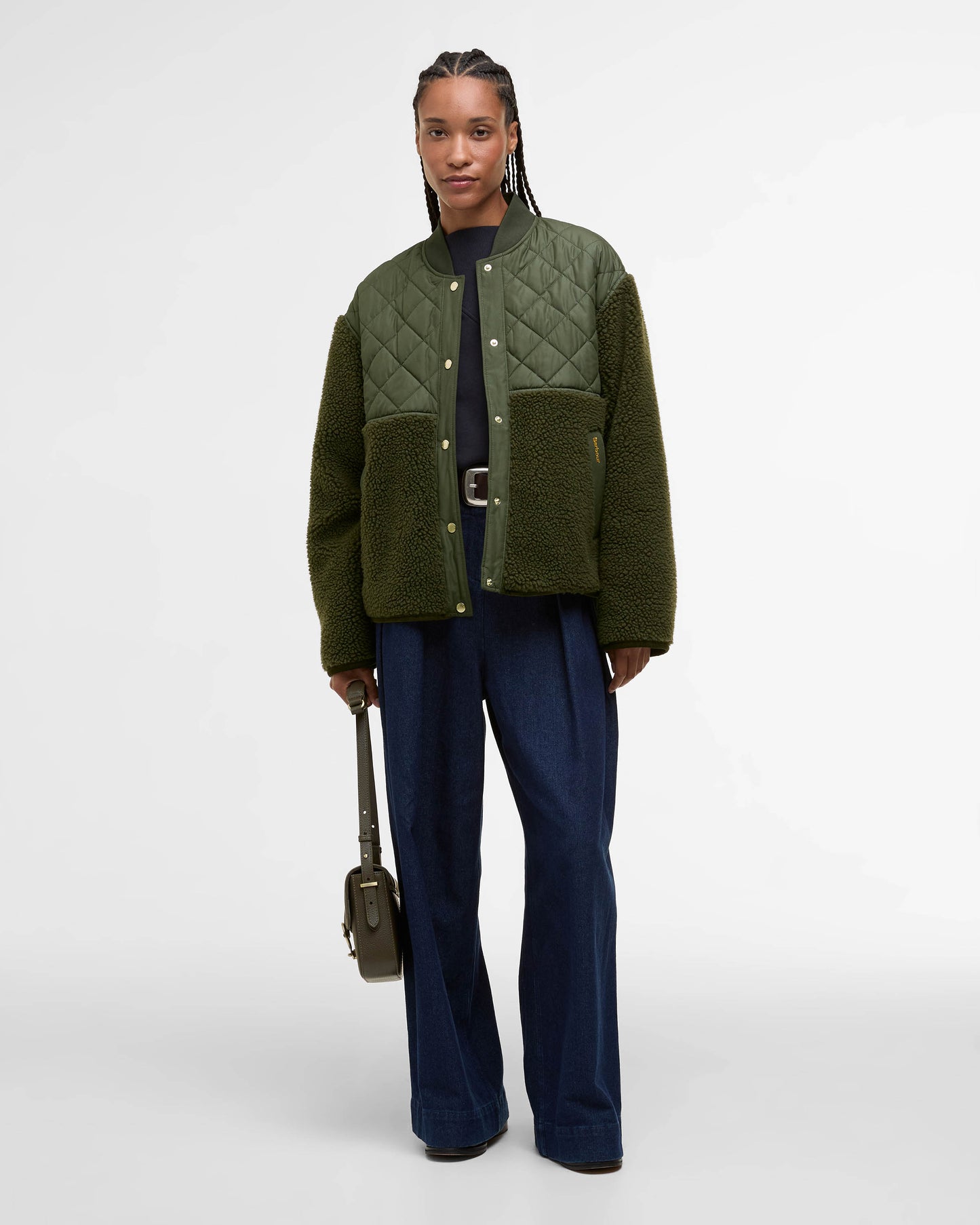 Barbour Wetherby Womens Fleece - Olive