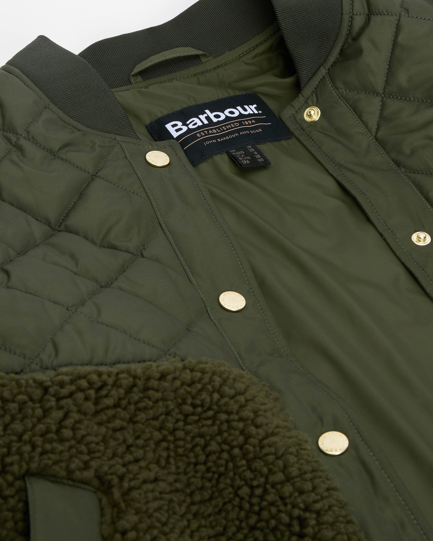 Barbour Wetherby Womens Fleece - Olive