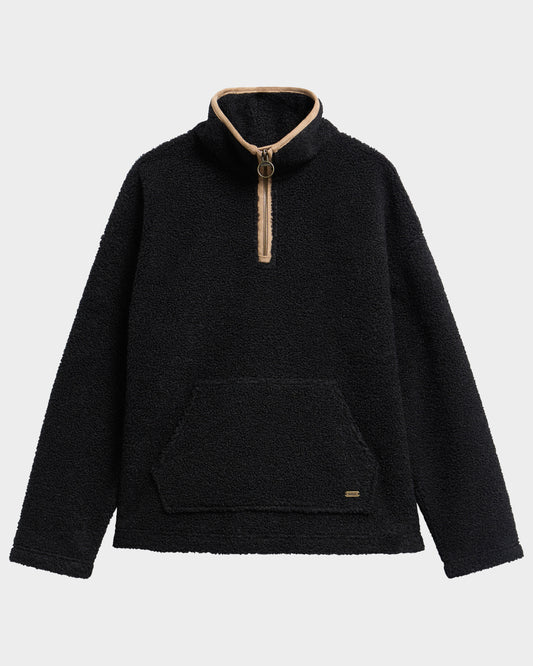 Barbour Bamburgh Womens 1/4 Zip Fleece - Black